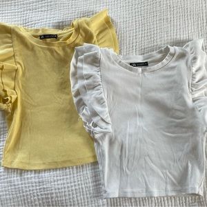 Zara ruffle shirt bundle